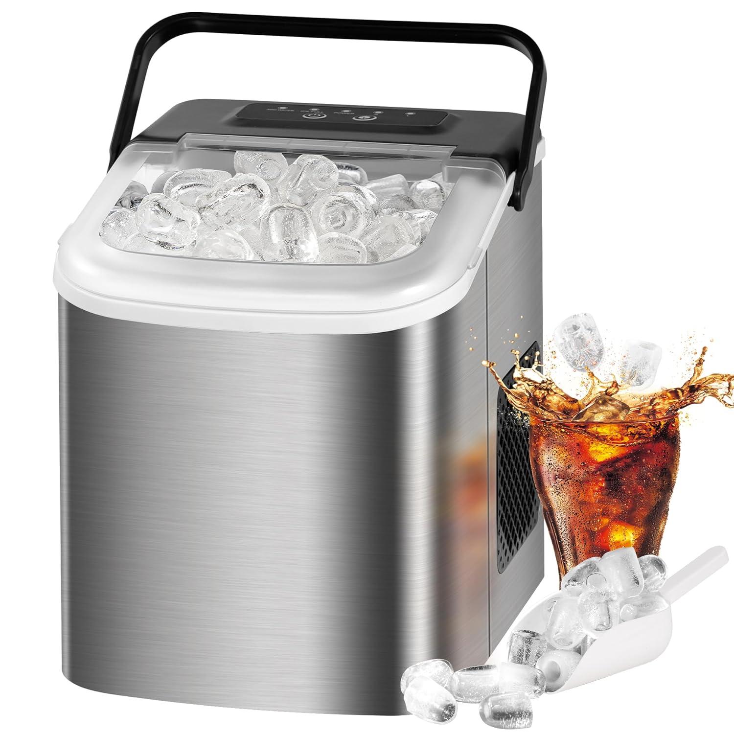 Surprising Efficiency: 26.5lbs/24Hr Compact Ice Makers for Home Bars