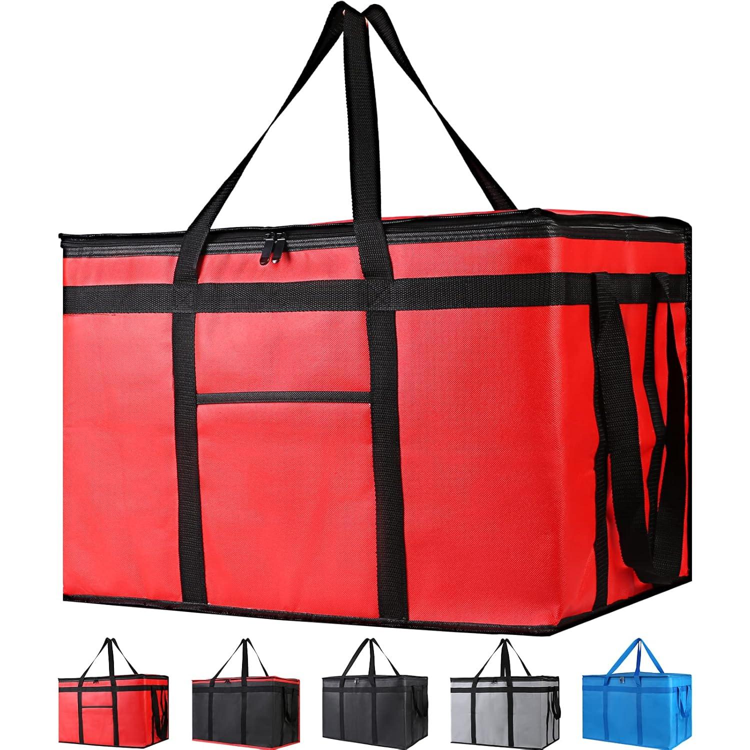 Tested: 10-Pack Bodaon, XXX-Large Grocery Bag (Red) for Thermal Pizza Deliveries & Catering
