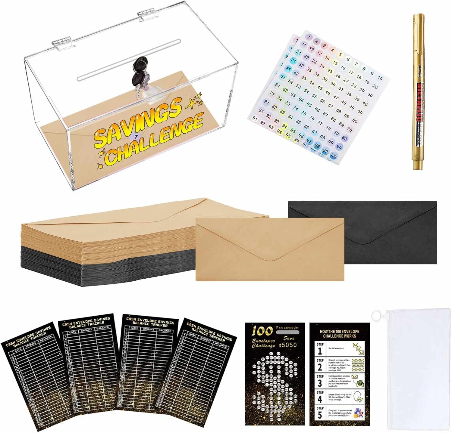 Surprising New Year Gift: Lockable Box, 100 Cash Envelopes, and Organizer Set Compared