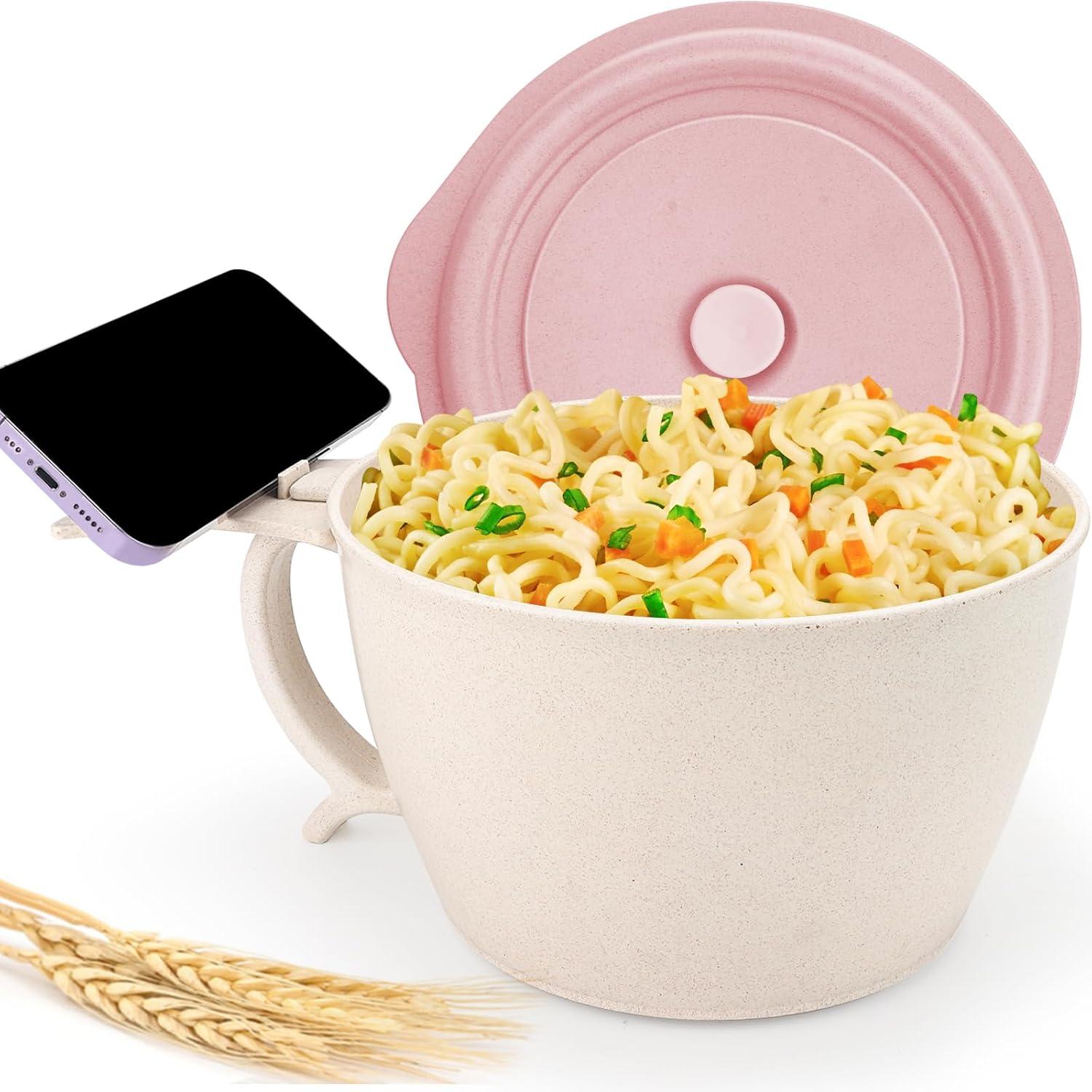 Microwave Ramen Bowls with Phone Stand: Surprising College Essential