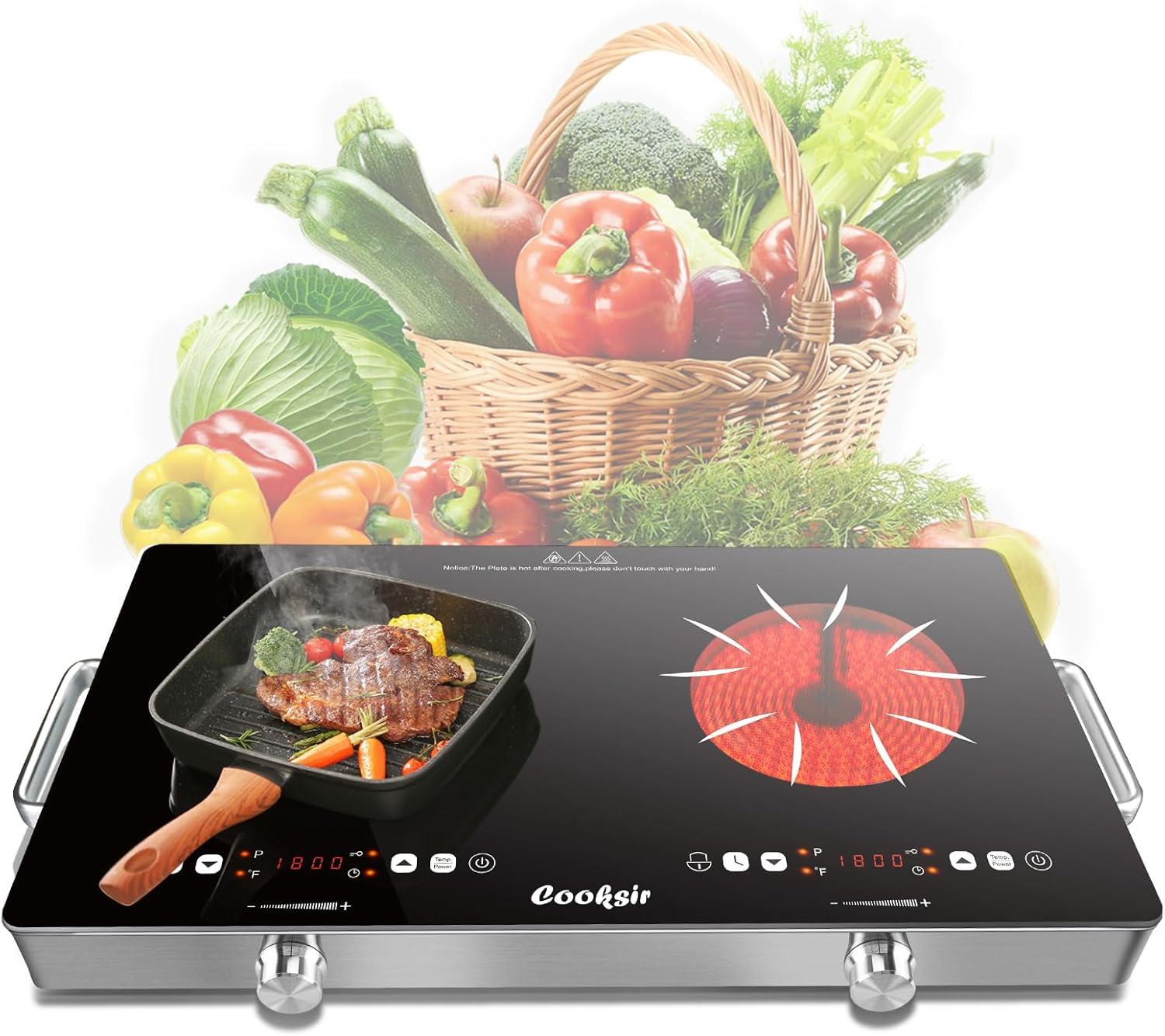 Portable Power & LCD Control: 24-Inch Electric Cooktop versus Compact Kitchen Stovetop Showdown