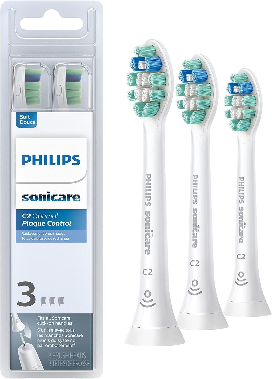 Sonicare C2 Plaque Control Heads Showdown: 3-Pack, White, Tested for