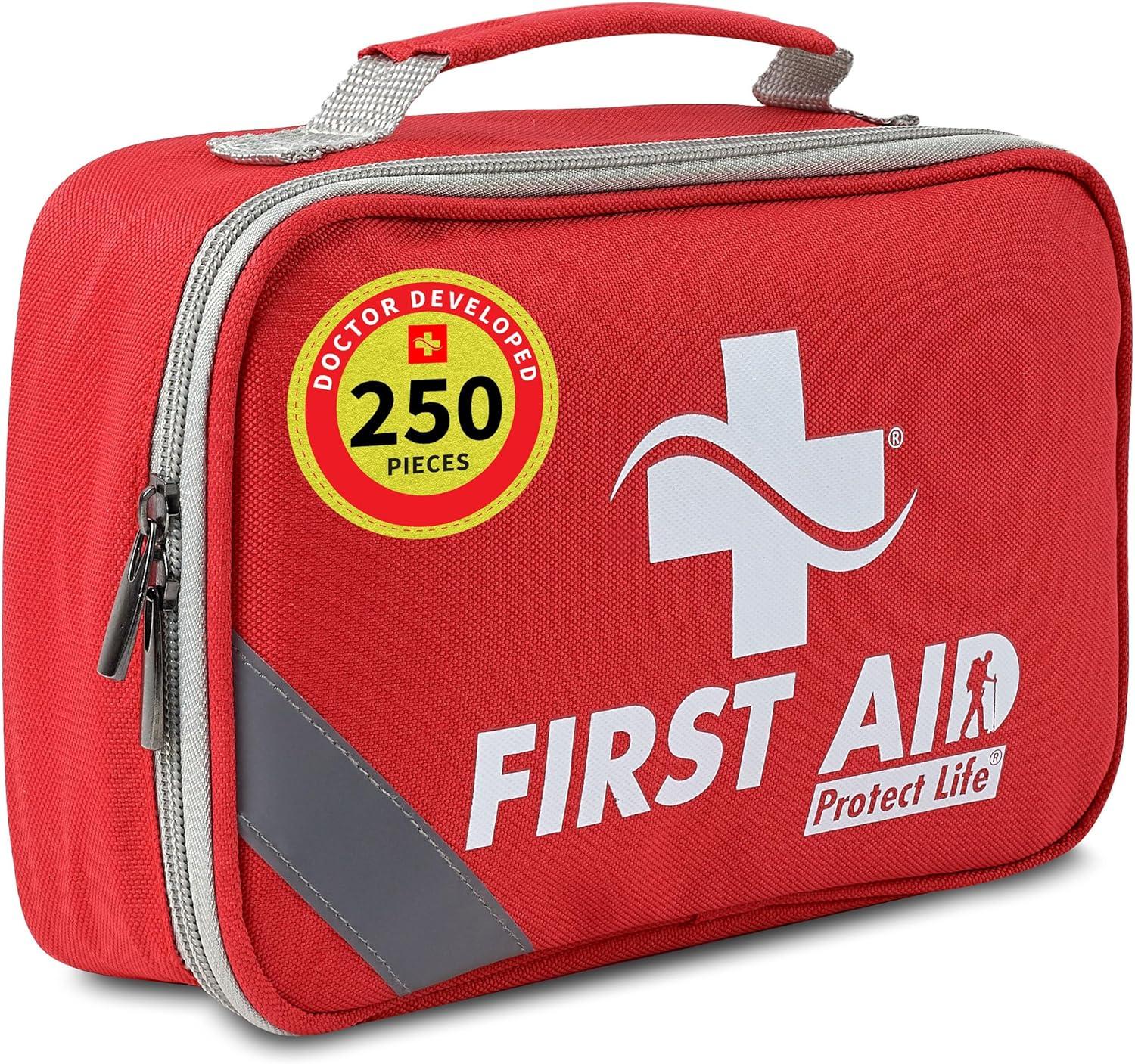 Protect Life Survival Kit Tested vs Mini Travel Kit: 250pcs... Camping, Car, Outdoor Supplies 2023