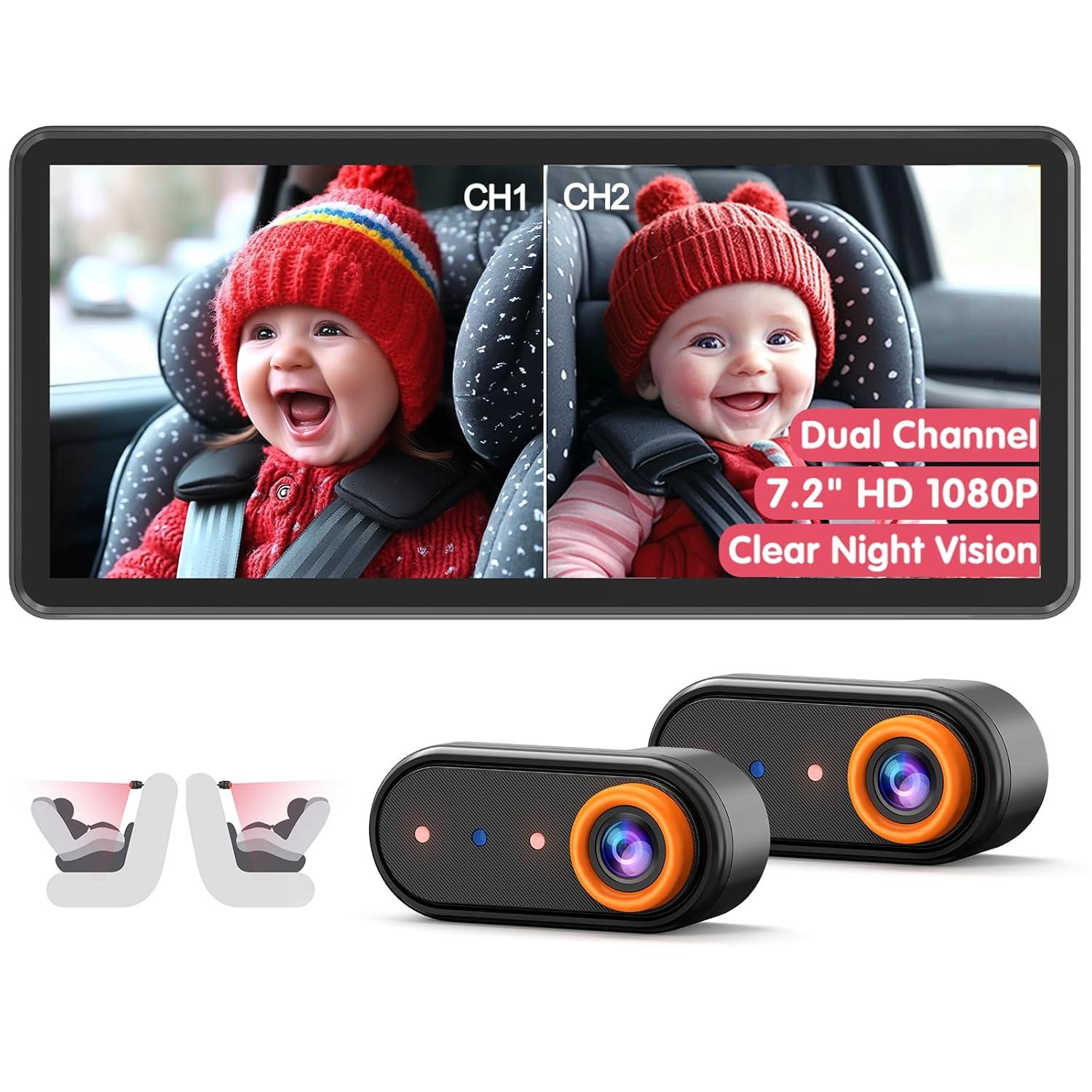 Surprising Car Baby Camera Showdown: 7.2" Display vs. IR Night Vision?