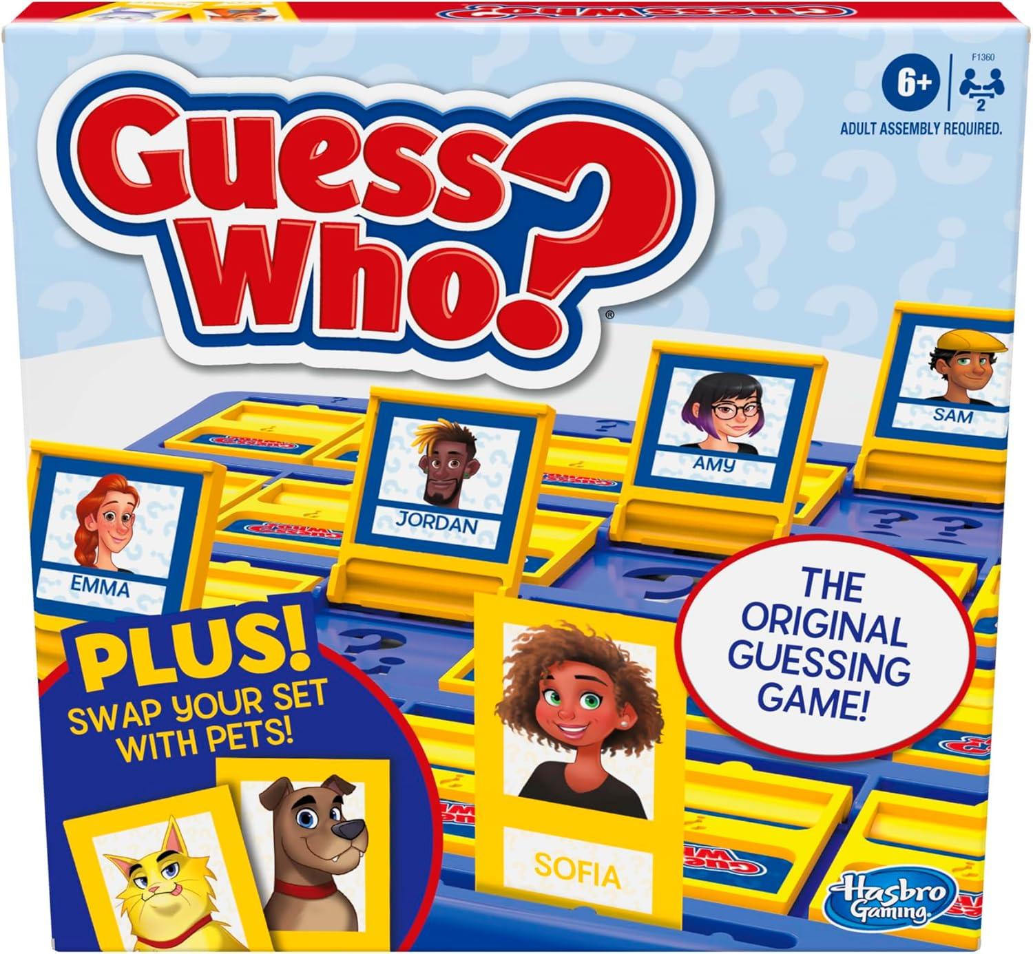 Guess Who? People & Pets Cards vs. Amazon Exclusive Board Game (Family Tested)