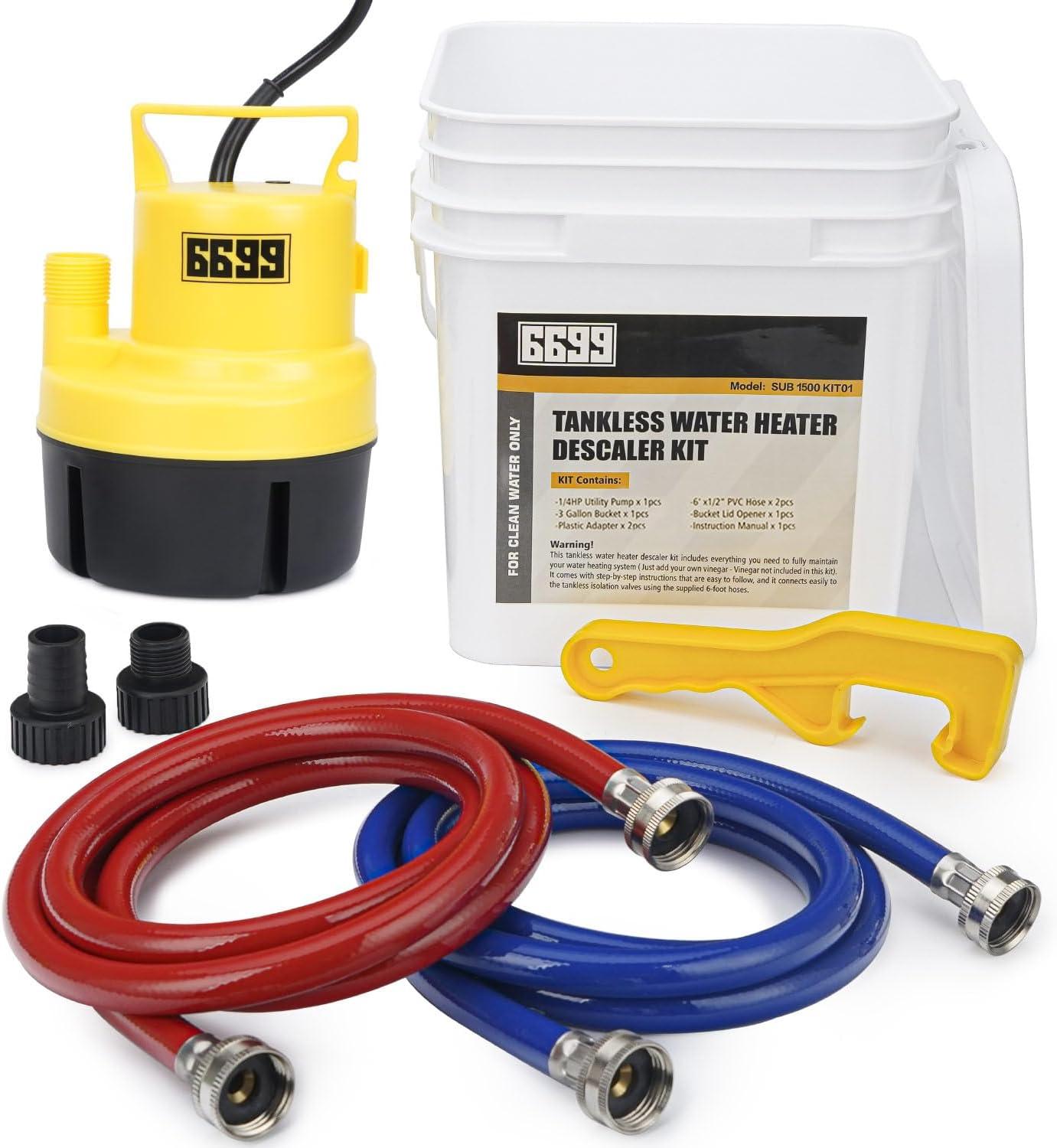 Showdown: Tankless Flushing Kit's 1/4HP Pump, Bucket Lid Opener, & PVC Hoses Tested for Seasonal Efficiency
