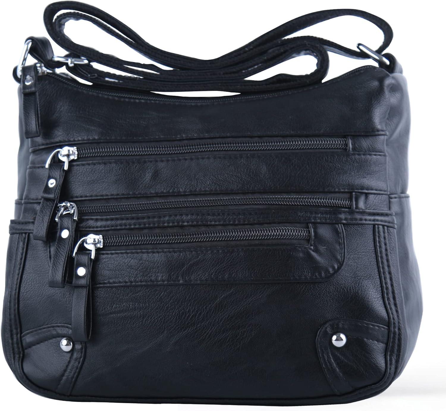ELDA Crossbody Bags Showdown: 10 Pockets, Multi-Zipper, Adjustable Strap (Surprising Convenience for Women's On-the-Go)
