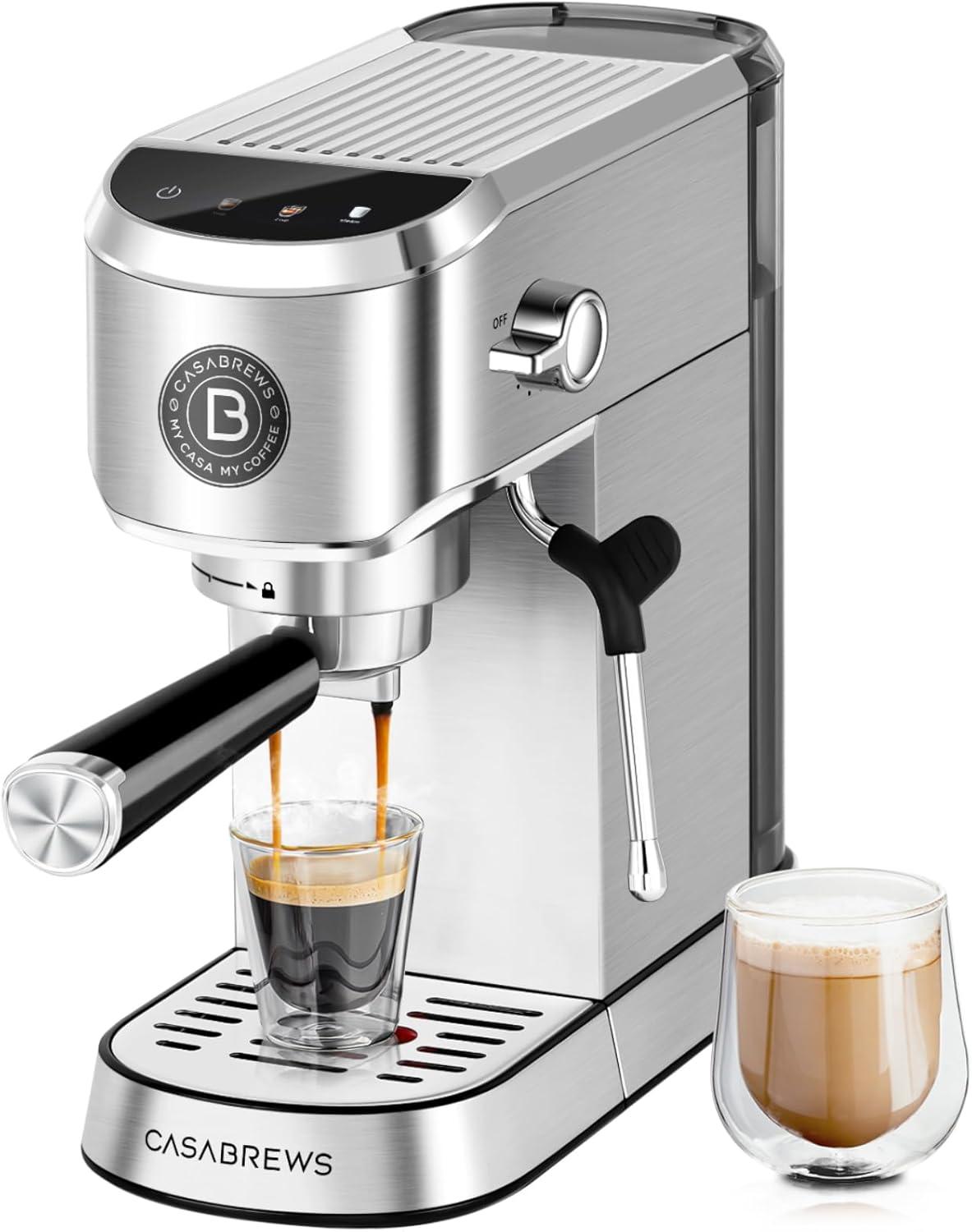 CASABREWS CM5418J Espresso Machine: Tested 34oz Tank & Touchscreen (Surprising Efficiency)