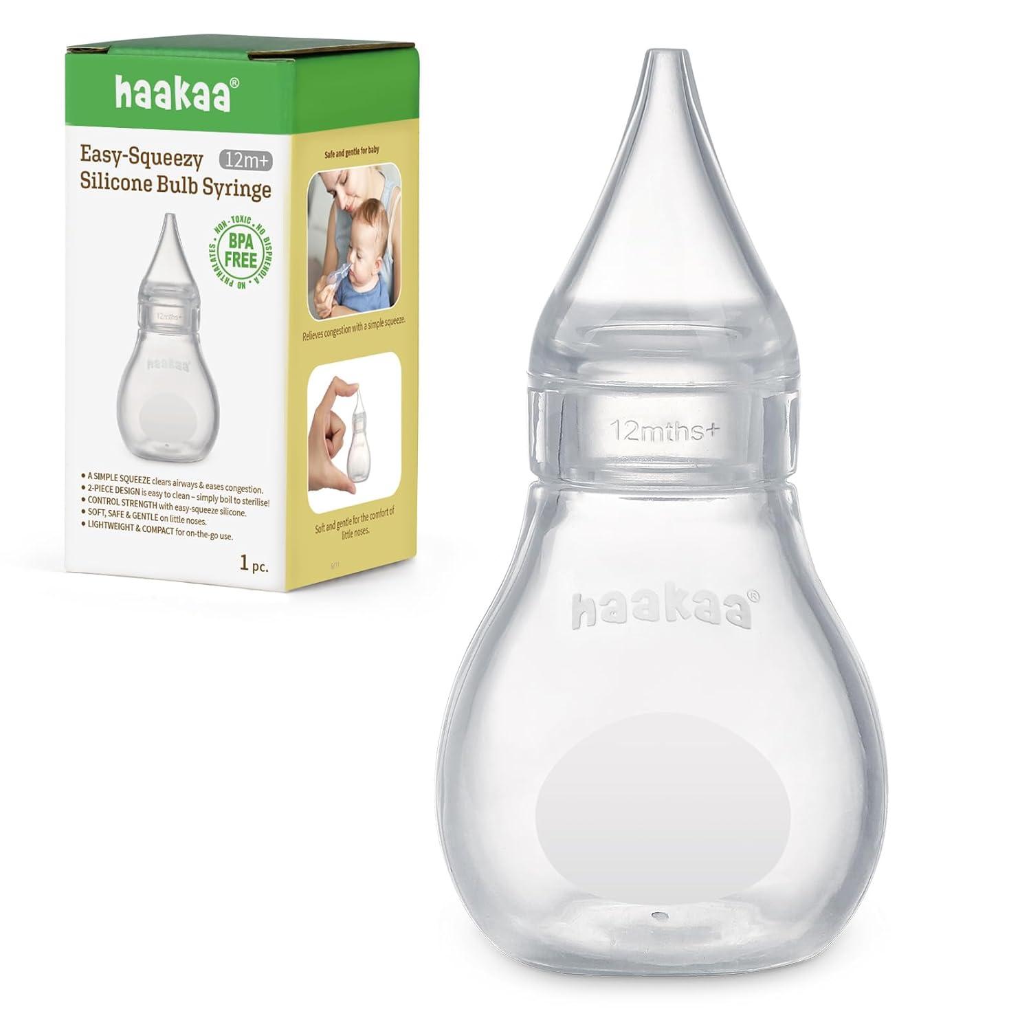 Haakaa Nasal Aspirator Tested: BPA-Free, Bulb, & Easy-Squeezy for Baby Care