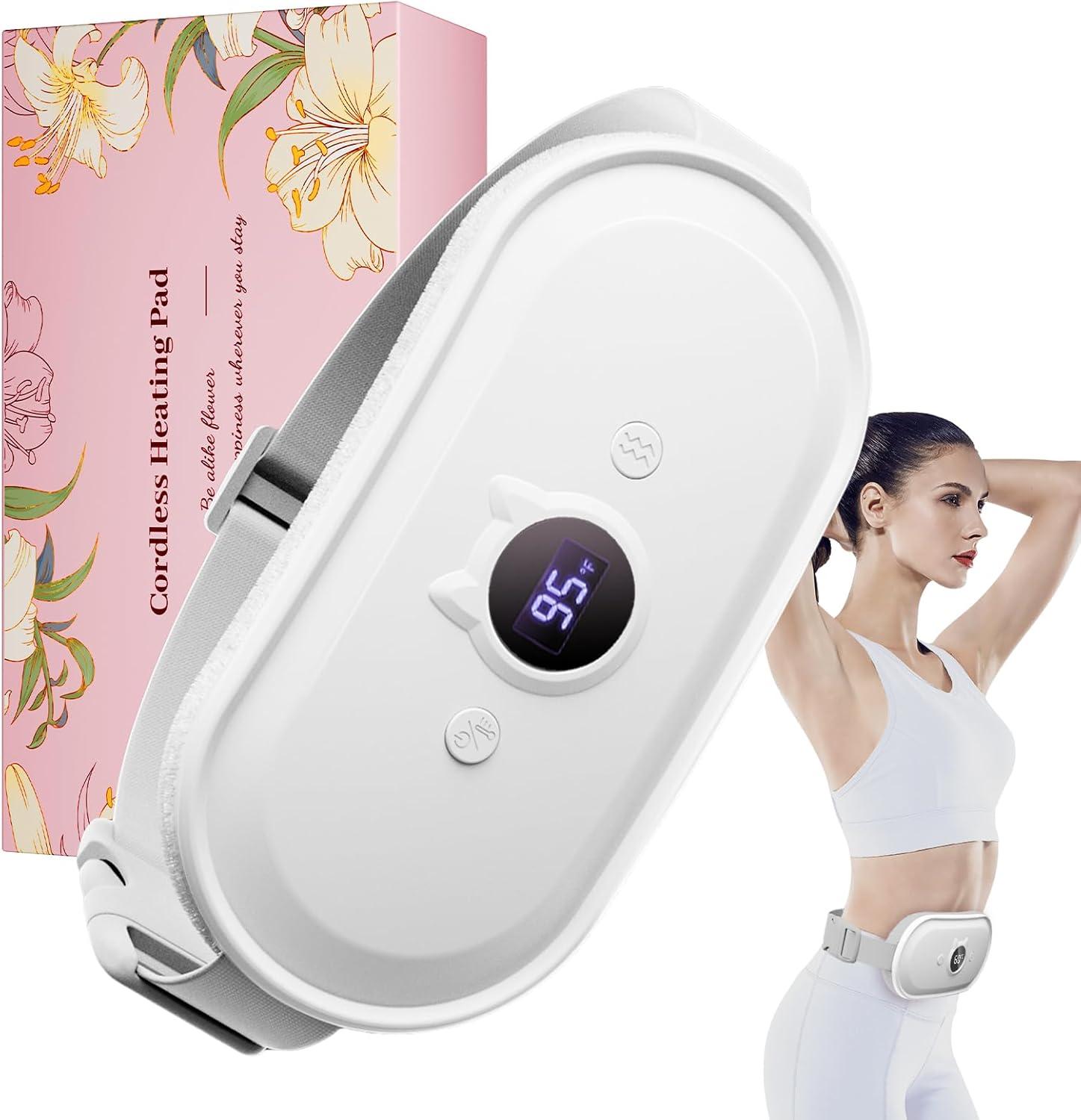 Period Cramps Showdown: Vibrating White Pad with 7 Heat Levels Tested in Winter