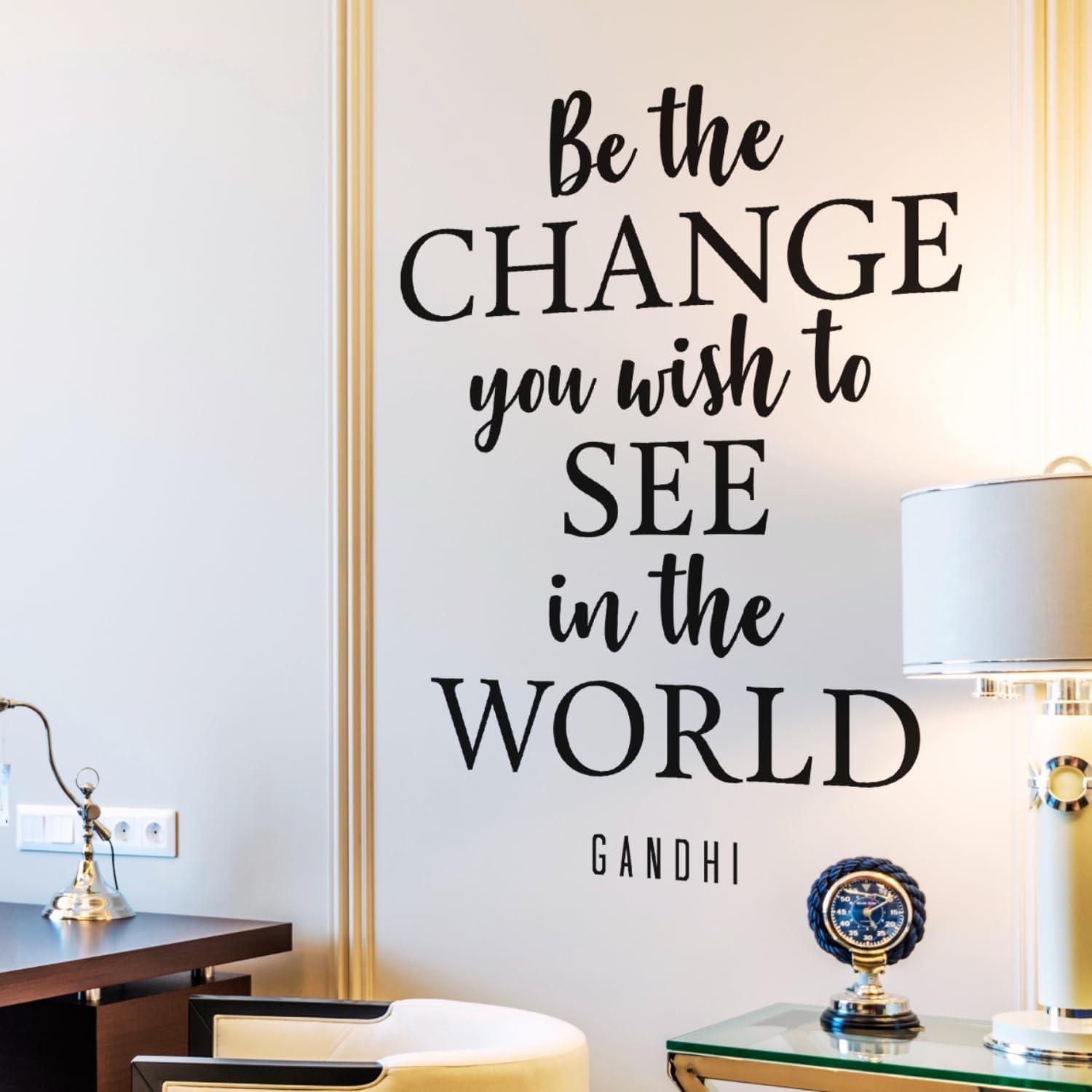 Gandhi's Quote vs My Vinyl Story's 17x24 Tested in Home Decor