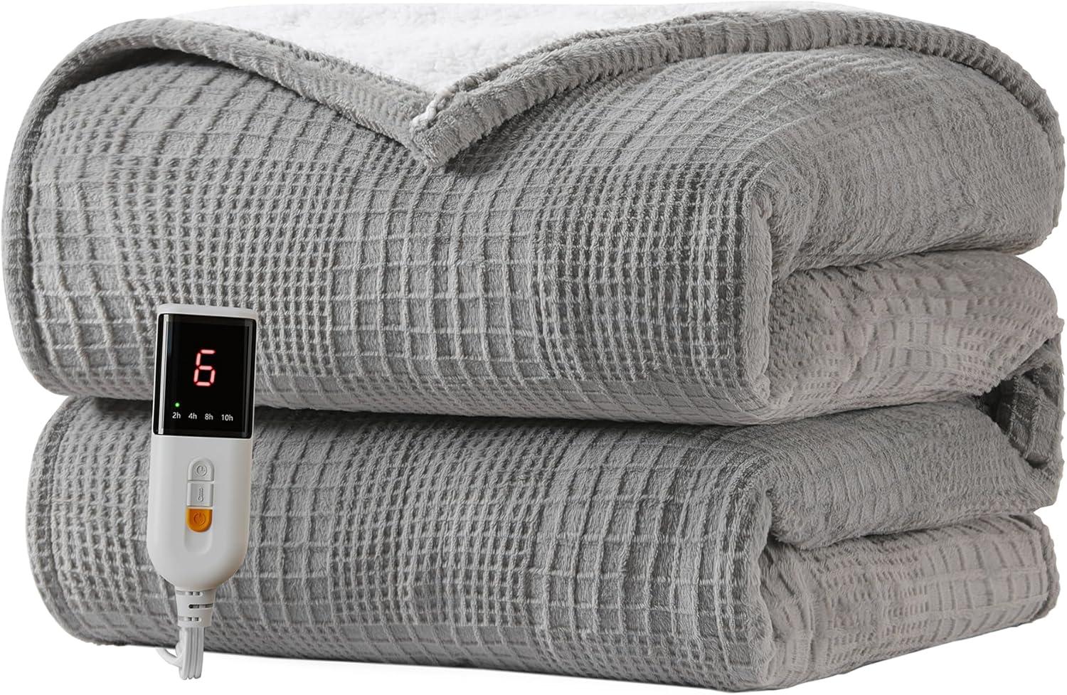 Versus Winter Chill: 6Heat Settings & ETL Certified Heated Blanket