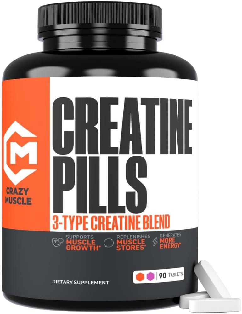 Creatine Pills Showdown: 3X Pure vs. 90 Tablets - Surprising Muscle Gains for Pre-Workout