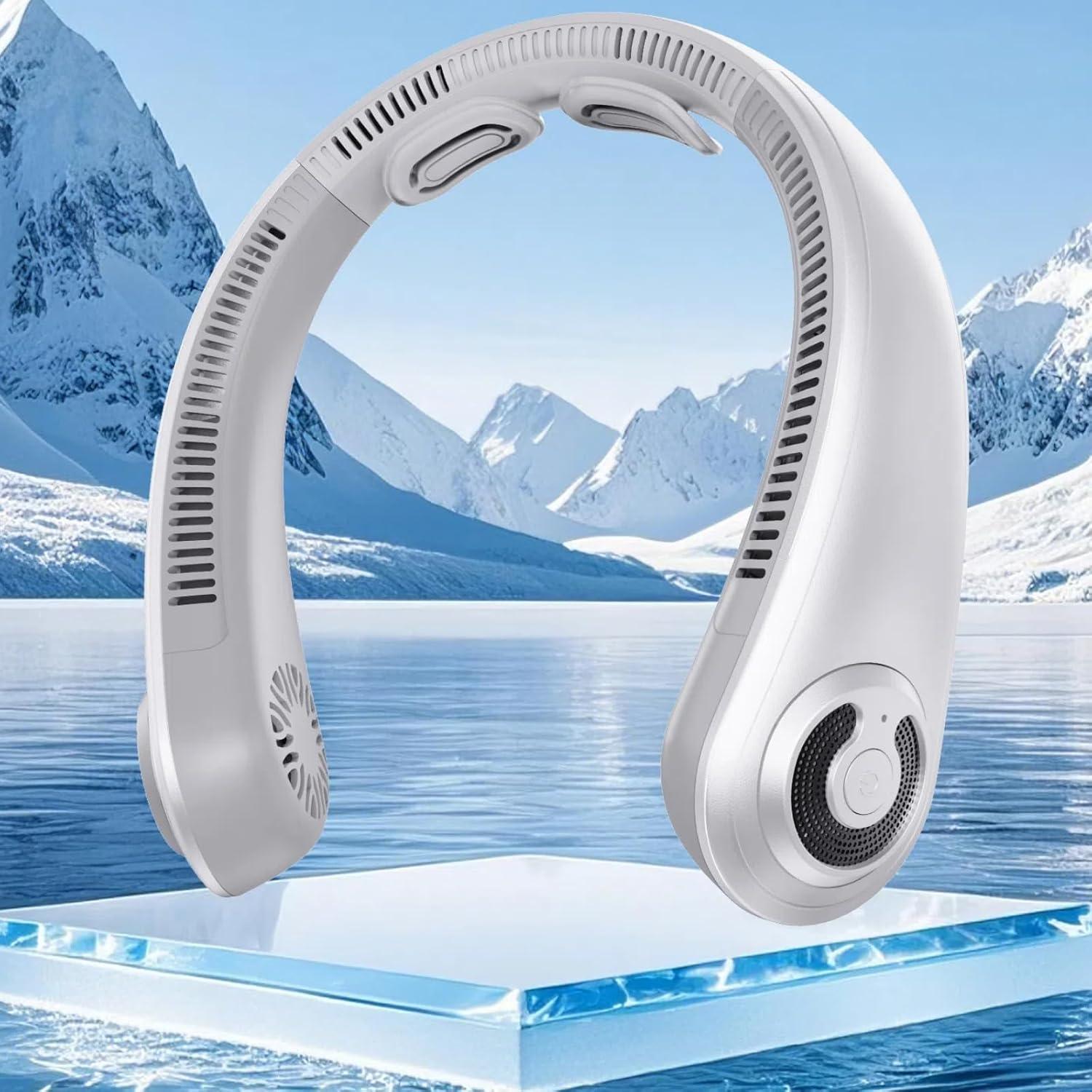 Neck Fan Showdown: 5 Speeds, Bladeless-Wearable Cooling for Festive Use