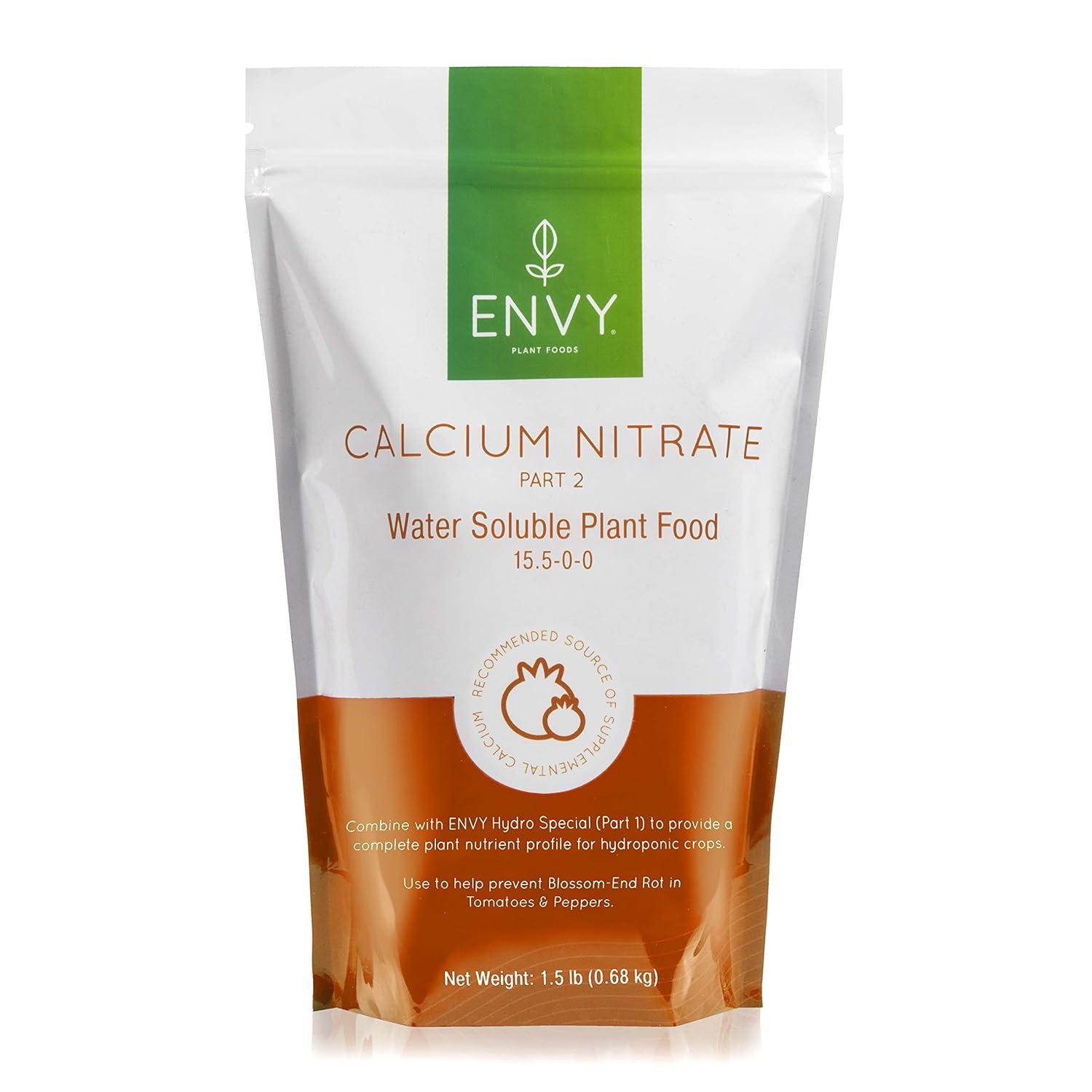Tomatoes & Peppers: ENVY's Calcium Nitrate Tested to Prevent Blossom End-Rot