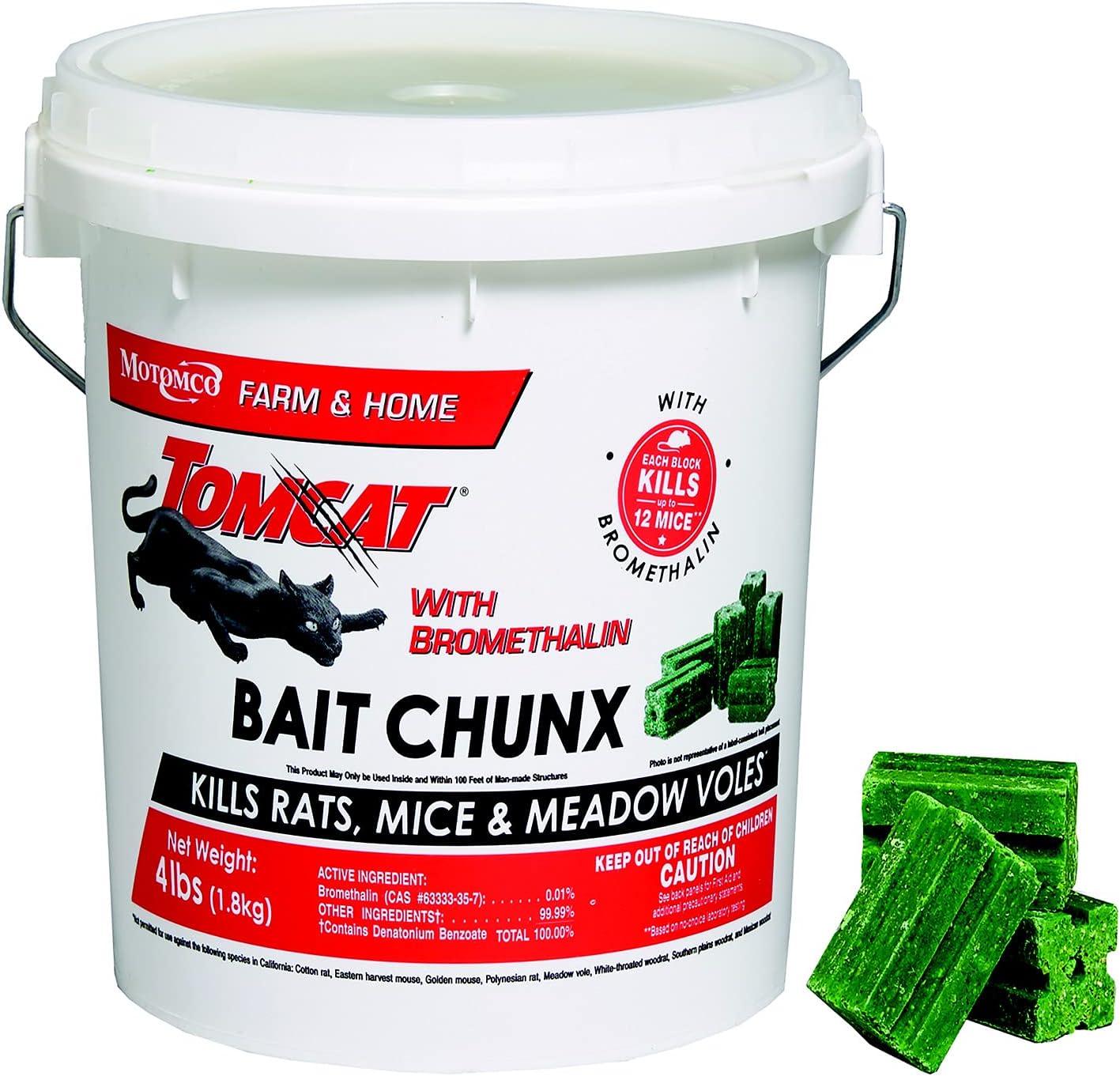 Tomcat Bromethalin Bait: 4 Lbs. Tested Versus Agricultural Alternatives