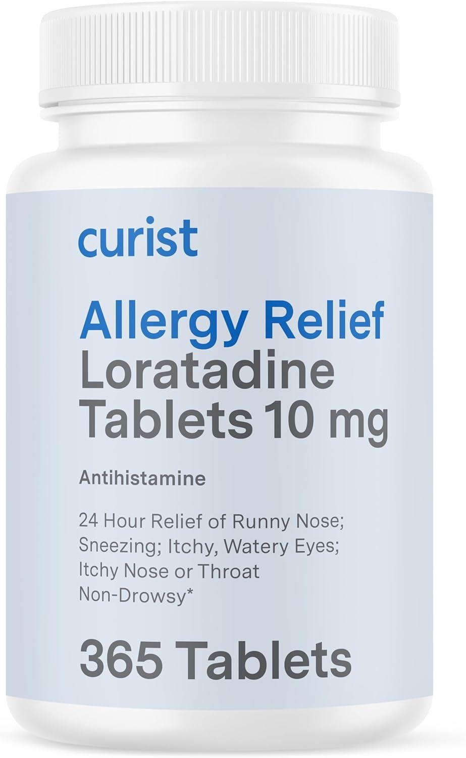 Curist Loratadine 10mg 365 Count: Non-Drowsy vs. 24-Hour... for 2024 Allergy Showdown