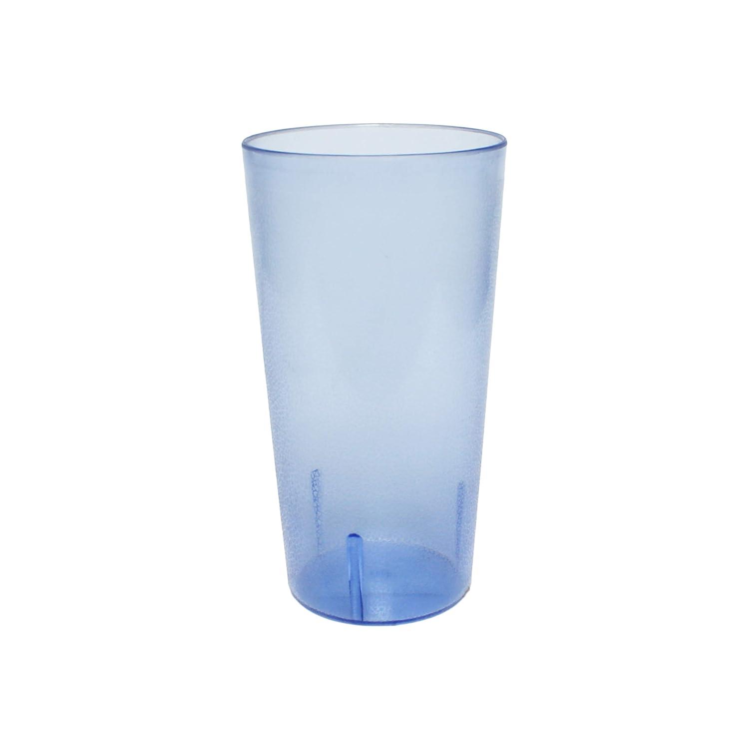 32 Oz. Set of 4 Restaurant Tumbler Tested: Stackable, Surprising Blue Break-Resistance
