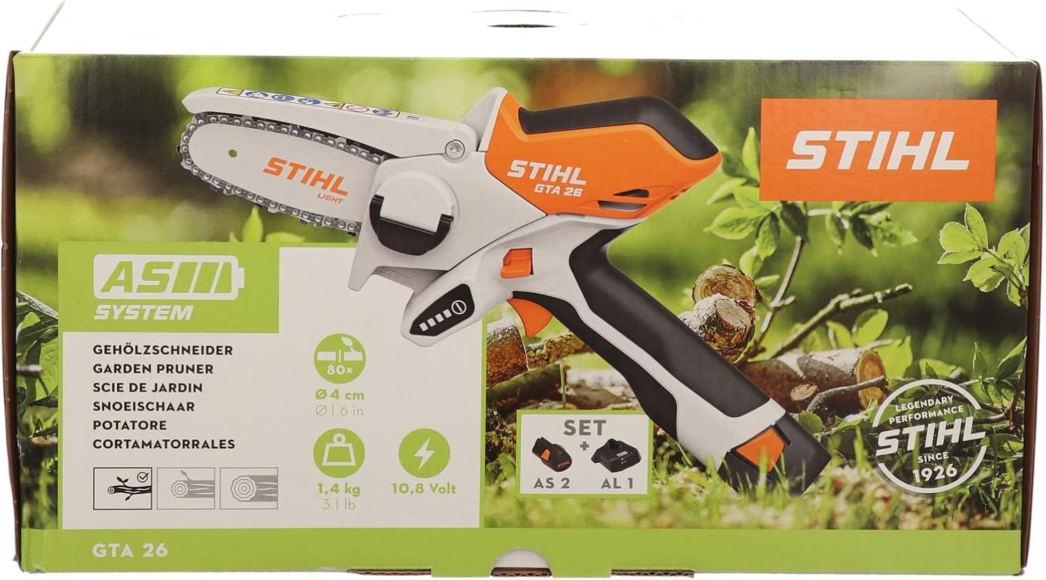 Stihl GTA 26 Wood Cutter vs AS 2 Battery (AL 1 Charger): Surprising... Eco-Efficiency