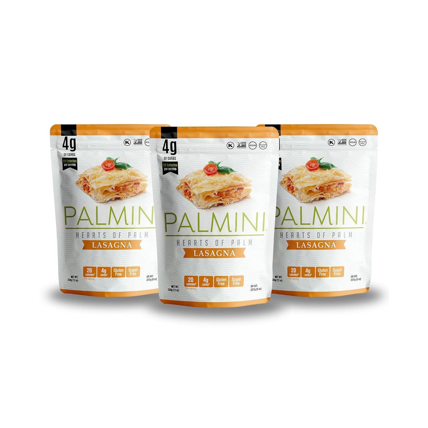 Palmini Lasagna Showdown: Heart of Palm, No Preservatives vs. Traditional Sheets (Low-Carb, Non-GMO, Pack of 3)