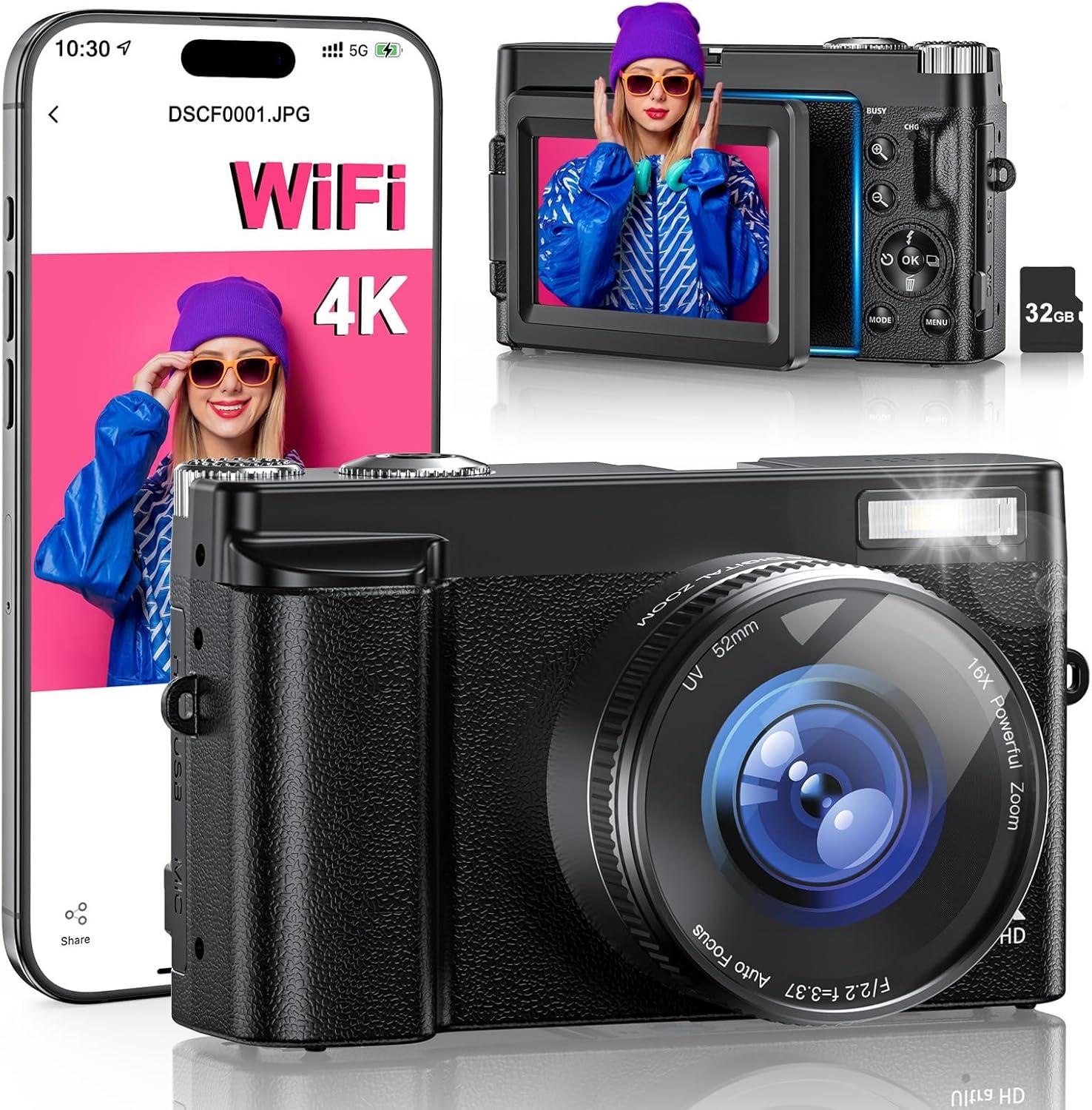 4K WiFi Flip Screen vs 16X Zoom Compact Cam: Tested Insight for Youtubers