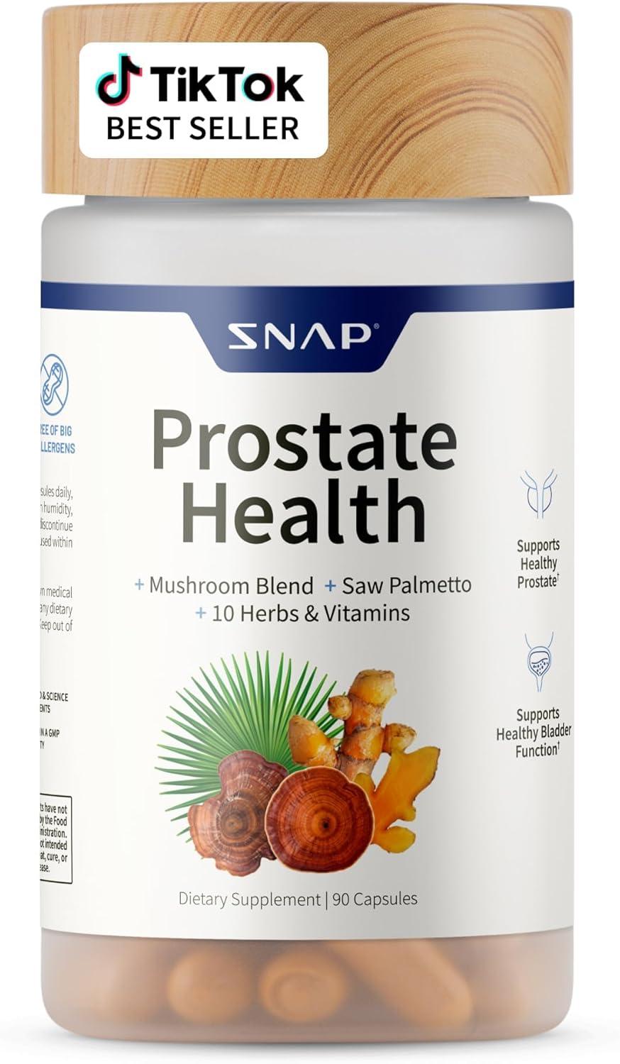 Prostate Health Showdown: Tested-Saw Palmetto's Flow, Nettle Root's Detox, Magnesium, Zinc, Plant Sterols (90 Capsules)