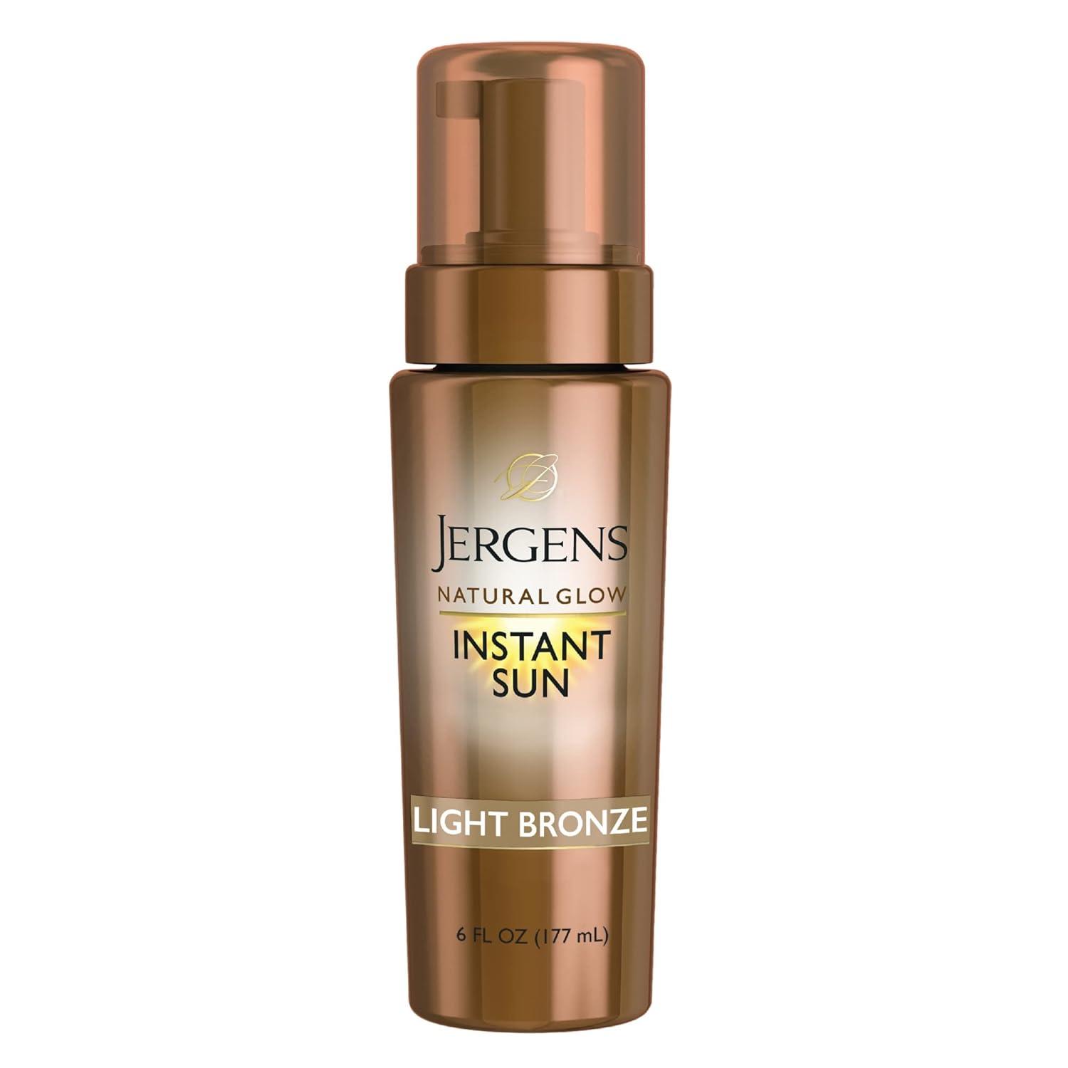 Jergens Natural Glow vs. Sunless Tanners: Surprising Comparison of Instant Tan… Natural Shade