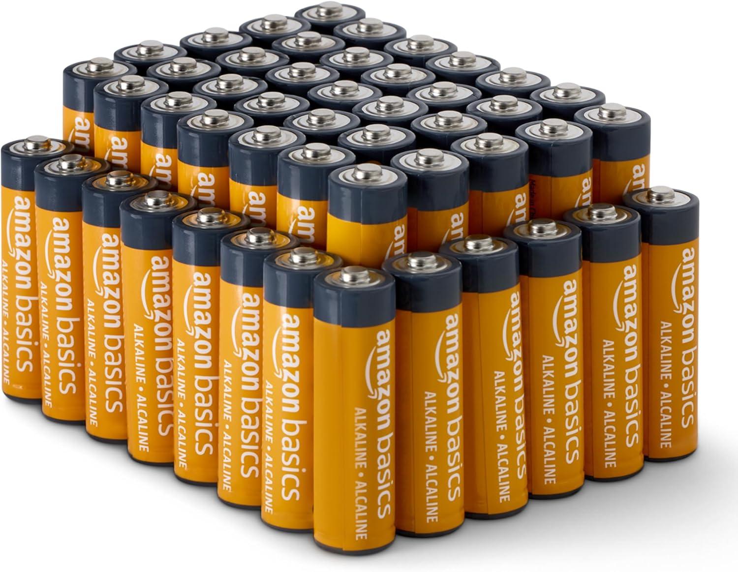 Amazon Basics 48-Pack AA Alkaline (10-Year Shelf Life) vs. Generic, Surprising Seasonal Use