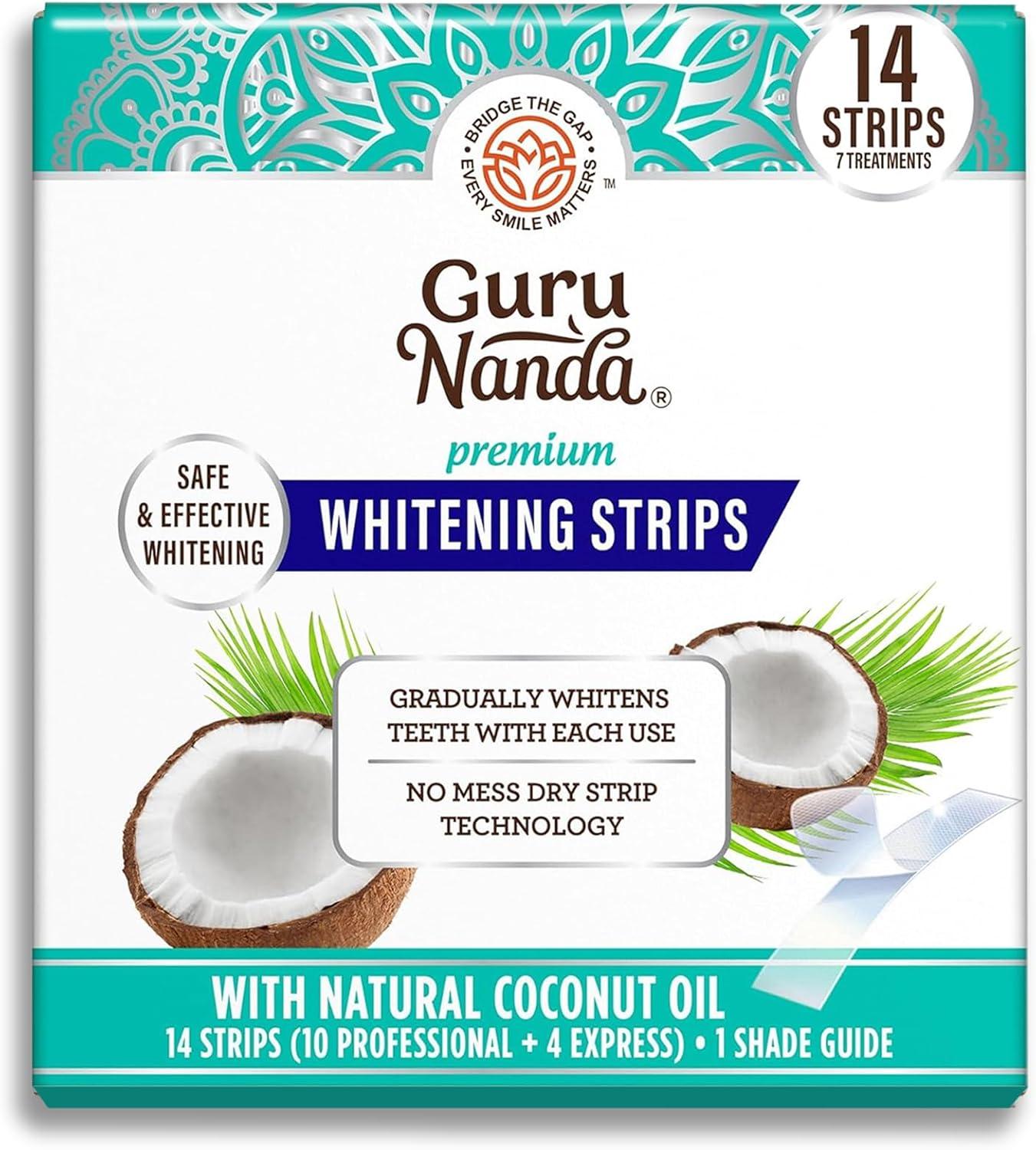 GuruNanda Teeth Whitening Strips: Non-Slip Tech Tested 7-Day Brightness Showdown