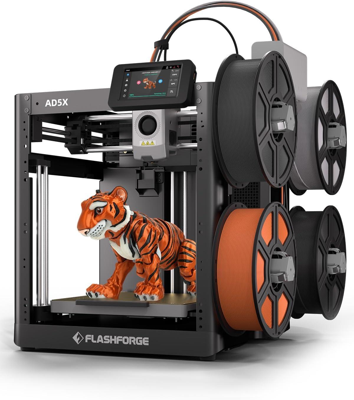 FLASHFORGE AD5X 3D Printer: CoreXY Speed, Auto Leveling, 300°C Nozzle, 220mm Build Tested